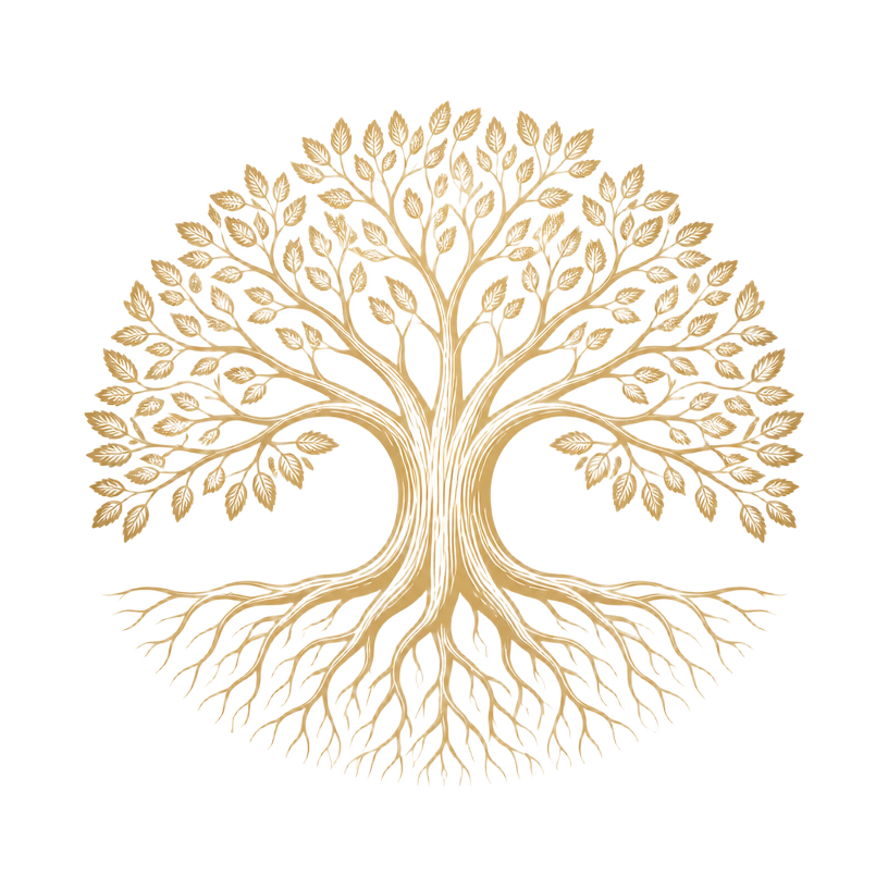 Iron & Elm tree emblem